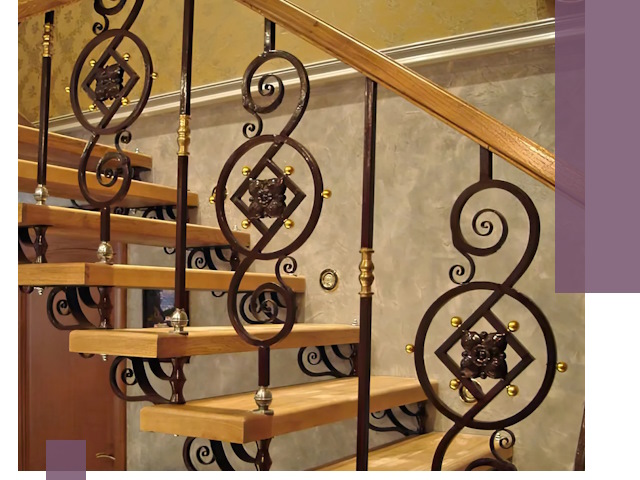 Изготовление кованых лестниц под ключ в Новодвинске