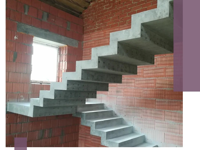 Бетонные лестницы под ключ в Новодвинске: монтаж, демонтаж, ремонт