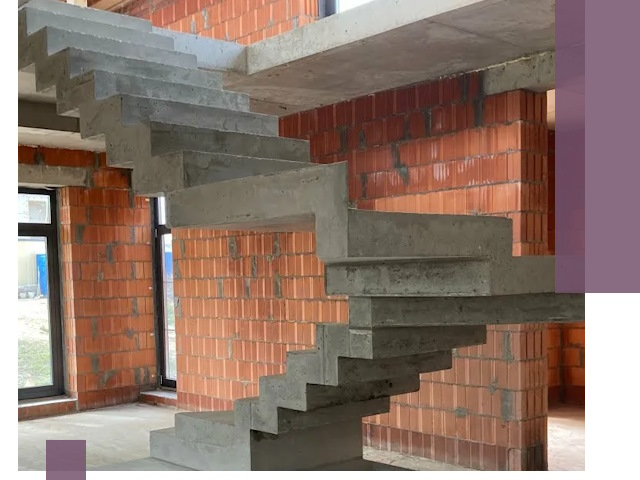 Изготовление бетонных лестниц под ключ в Новодвинске