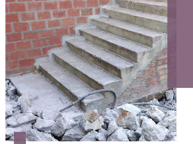 Демонтаж бетонных лестниц в Новодвинске: быстро и безопасно