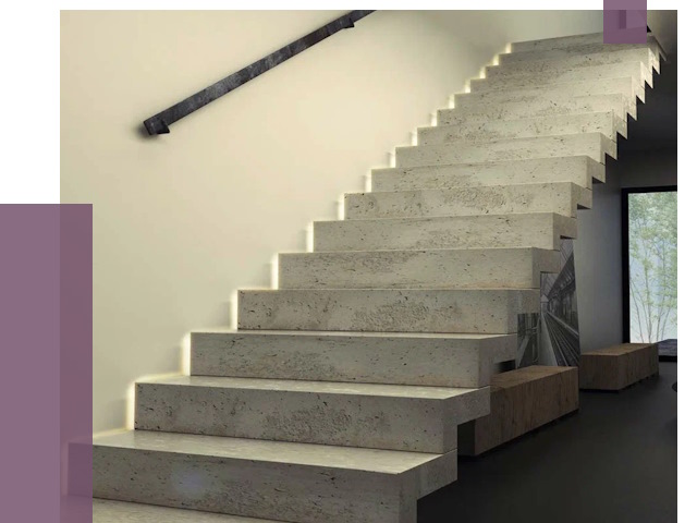 Облицовка бетонных лестниц в Новодвинске от 4602 руб/м2