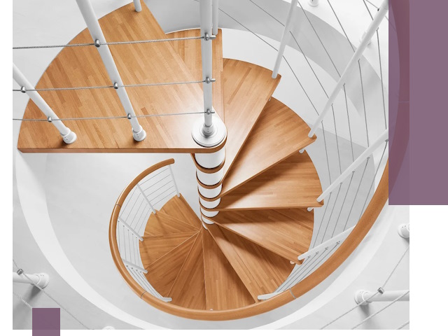 Изготовление винтовых лестниц под ключ в Новодвинске