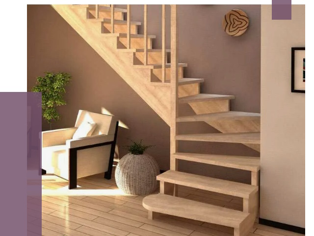 Изготовление Г-образных лестниц в Новодвинске от 18920 руб. 