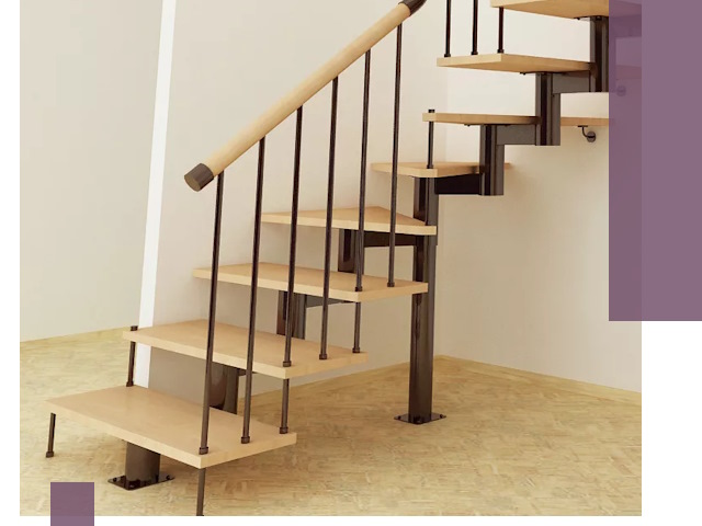 Монтаж лестниц на больцах в Новодвинске — быстро и надежно