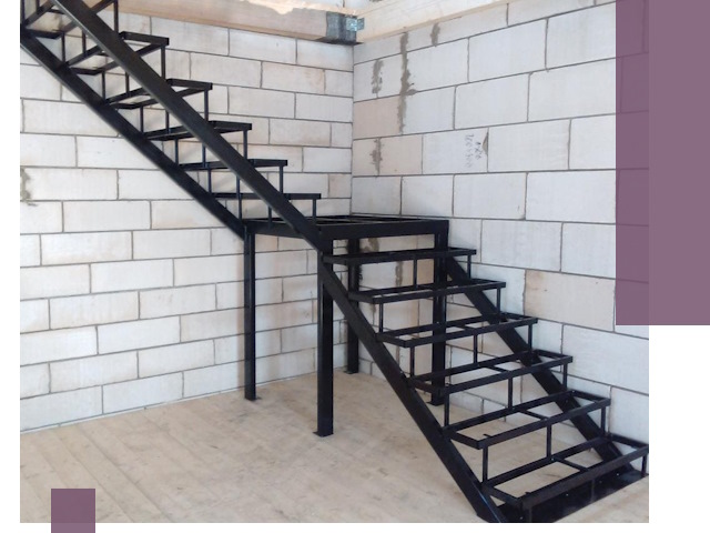 Лестницы на металлокаркасе под ключ в Новодвинске — изготовление и монтаж