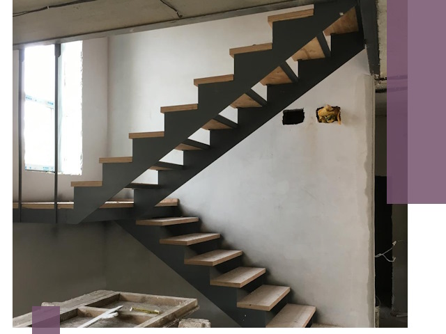 Изготовление лестниц на металлокаркасе в Новодвинске от производителя