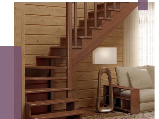 Лестницы эконом класса в Новодвинске от 18255 руб. бюджетные решения