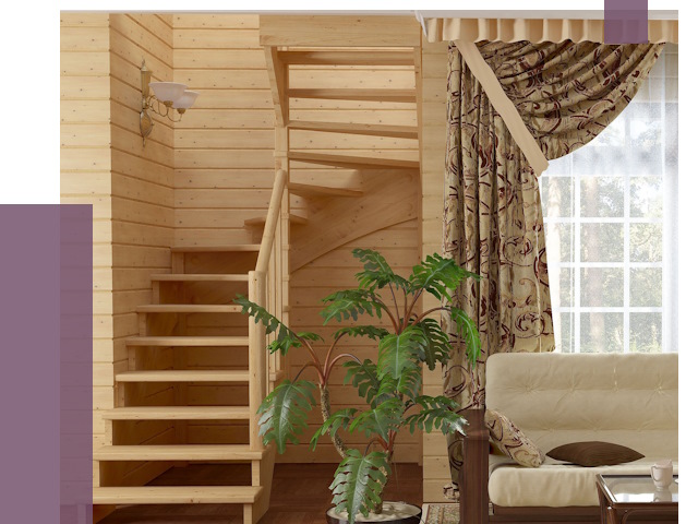 Лестницы для дачи в Новодвинске от 75935 руб.  | ПРОЛЁТ-Нвд