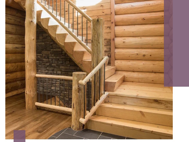 Лестницы в баню под заказ и профессиональный монтаж в Новодвинске