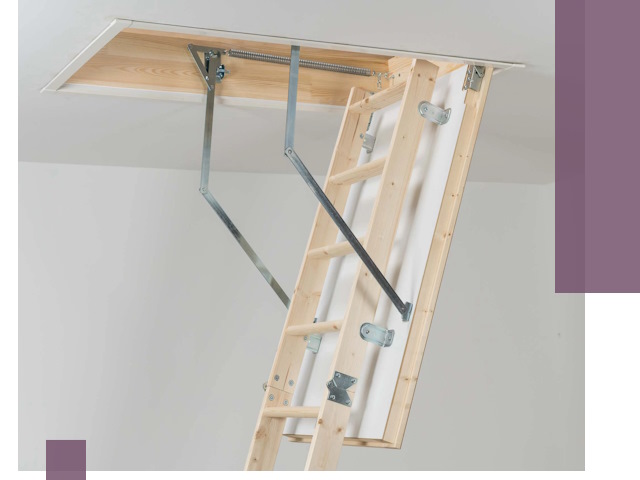 Установка чердачной лестницы под ключ в Новодвинске