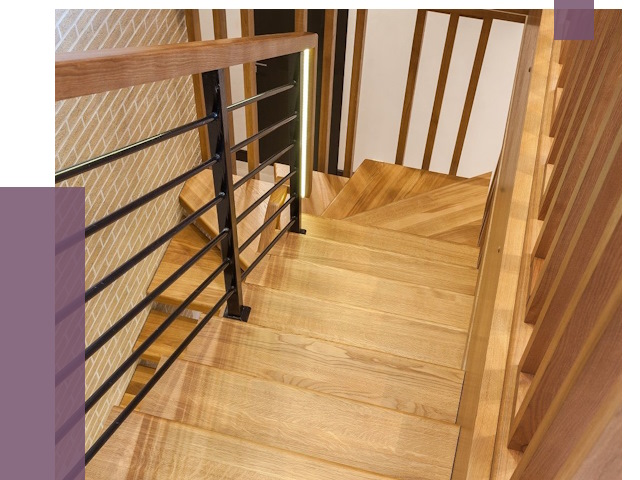 Лестницы из ясеня в Новодвинске под ключ от 10022 руб. 