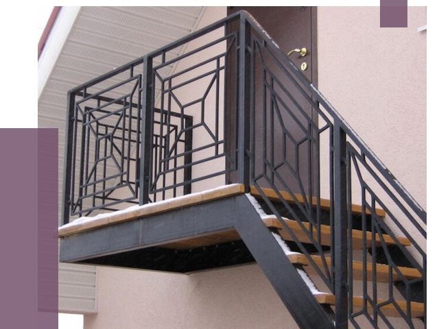 Металлические перила в Новодвинске от 4295 руб.  | ПРОЛЁТ-Нвд