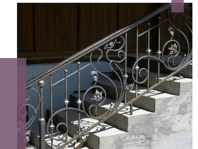Кованые перила в Новодвинске от 8693 руб. под ключ — качество от ПРОЛЁТ-Нвд