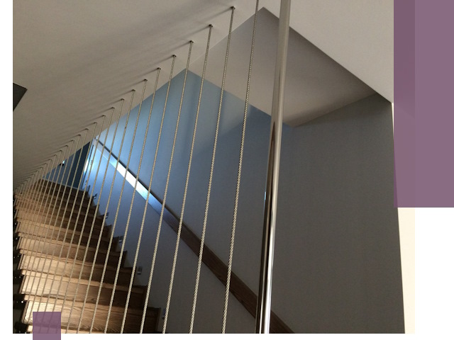 Тросовые перила под ключ в Новодвинске — производство и монтаж