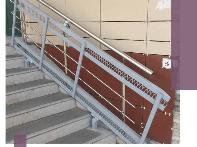 Изготовление откидных пандусов под ключ в Новодвинске