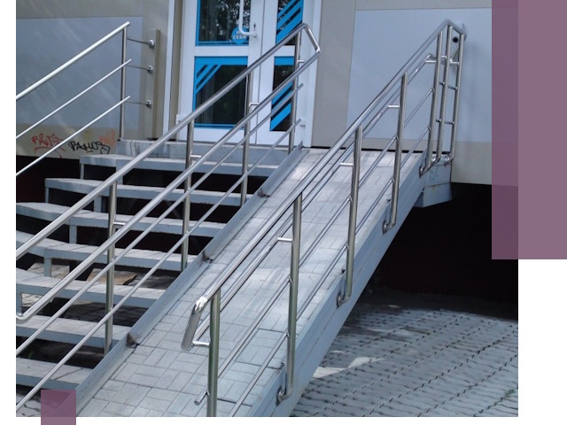 Пандус на крыльцо под ключ в Новодвинске: монтаж и изготовление