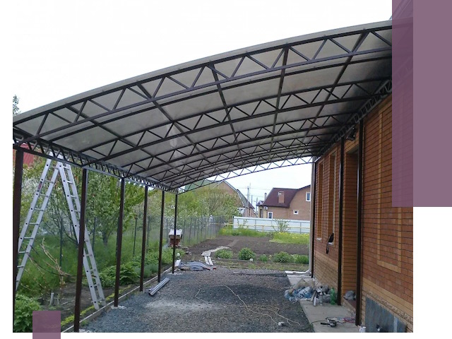 Профессиональный монтаж навесов под ключ в Новодвинске