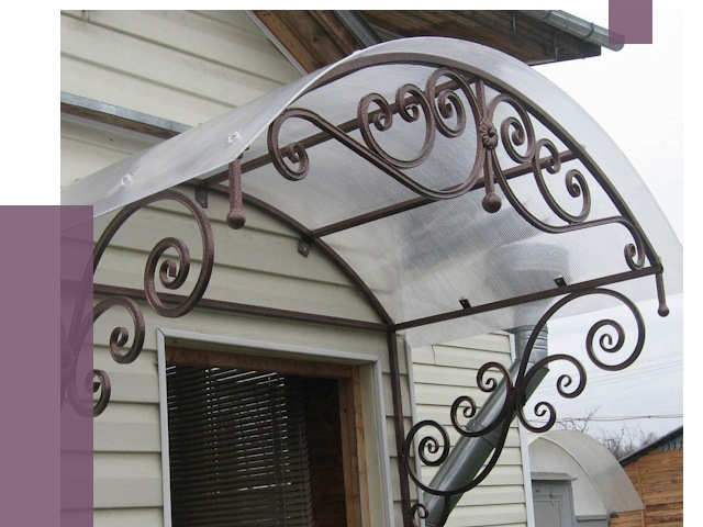 Изготовление козырьков в Новодвинске от 7363 руб. — заказать | ПРОЛЁТ-Нвд