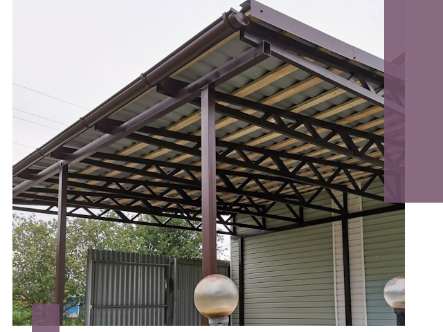 Навесы под ключ в Новодвинске: изготовление, монтаж и гарантия