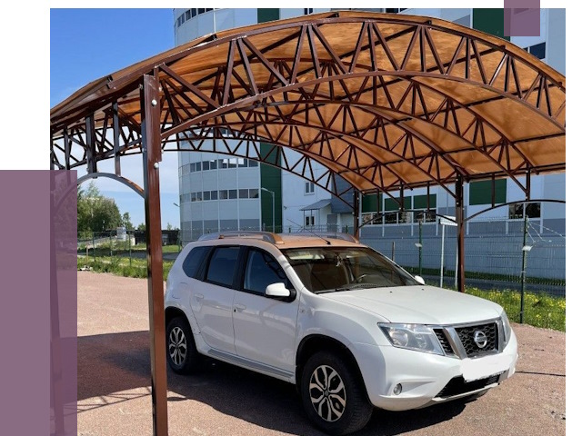 Недорогие навесы в Новодвинске от 42953 руб.  | ПРОЛЁТ-Нвд