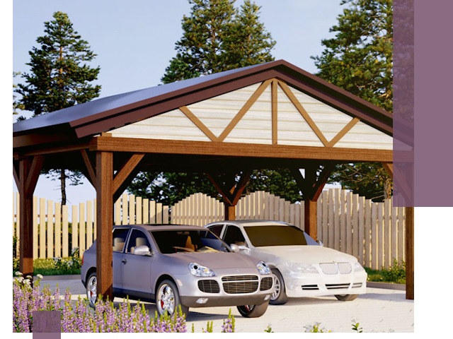 Навесы для автомобиля в Новодвинске — изготовление и монтаж