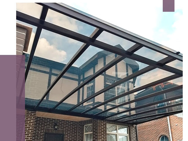 Навесы из поликарбоната в Новодвинске от 8611 руб. под ключ — ПРОЛЁТ-Нвд