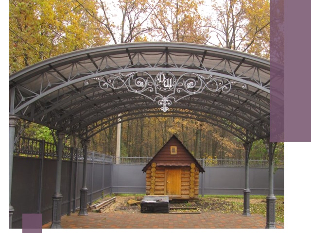 Кованые навесы премиум-класса под заказ в Новодвинске