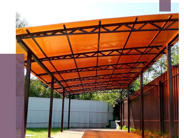 Односкатные навесы под ключ в Новодвинске от 13142 руб. 