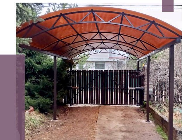 Арочные навесы в Новодвинске от 12733 руб. — изготовление и монтаж | ПРОЛЁТ-Нвд