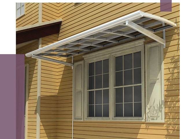 Козырьки над окнами в Новодвинске от 7619 руб. — монтаж, покупки | ПРОЛЁТ-Нвд