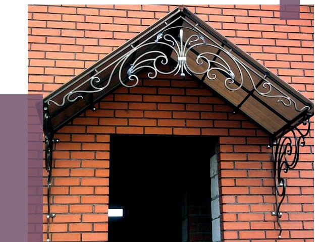 Металлические козырьки в Новодвинске от 10687 руб. 