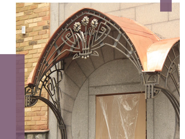 Арочные козырьки в Новодвинске от 14573 руб. 