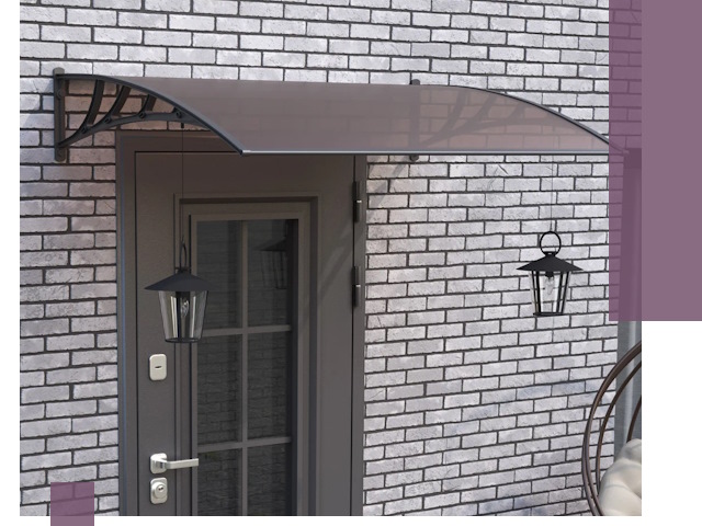 Недорогие козырьки и навесы под ключ в Новодвинске