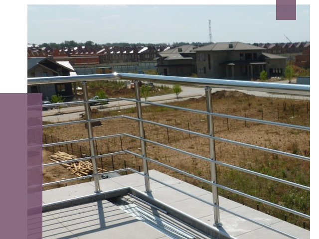 Парапеты из нержавеющей стали в Новодвинске от 7977 руб. за м² | ПРОЛЁТ-Нвд