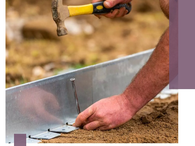 Монтаж металлических бордюров в Новодвинске быстро и качественно